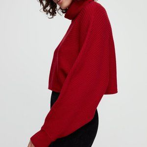 Wilfred Free Naomi turtleneck in Rich Red NWT